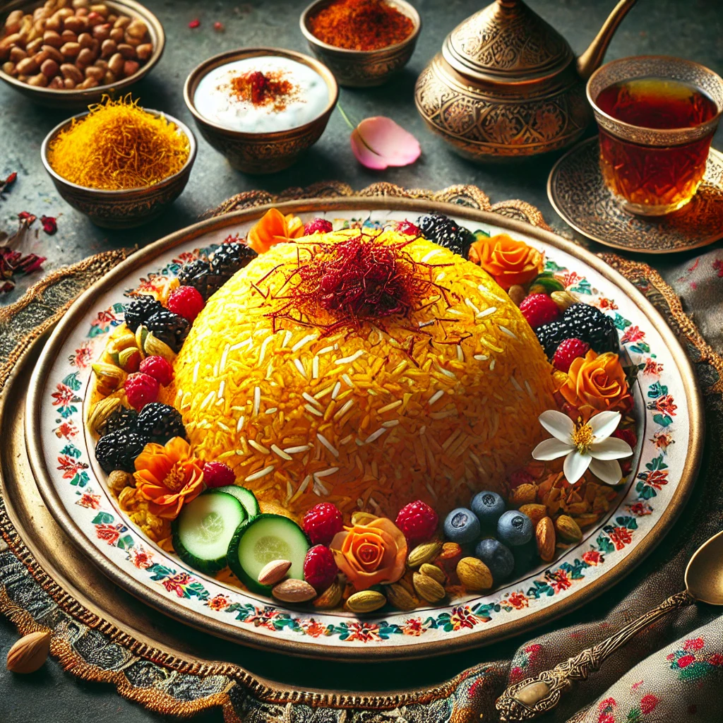 Persian Saffron Rice Majesty