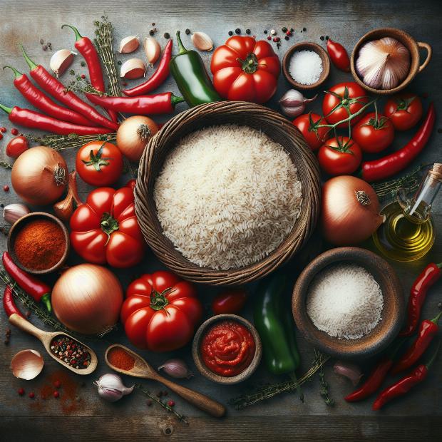 Nigerian Jollof Rice Celebration ingredients